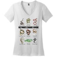 Snakes Kids Educational Serpent Zookeeper Reptile Lover Women's V-Neck T-Shirt