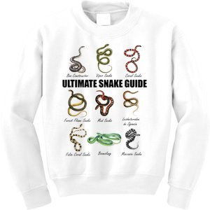 Snakes Kids Educational Serpent Zookeeper Reptile Lover Kids Sweatshirt