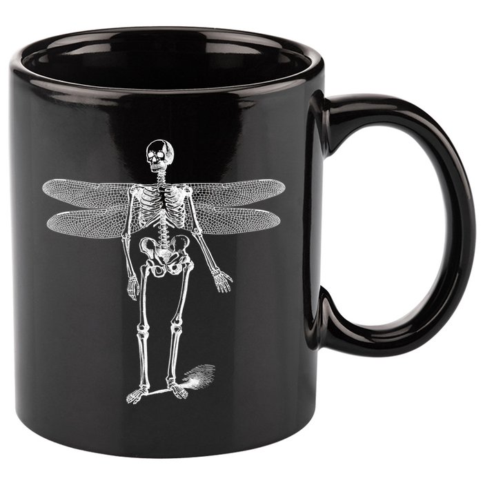 Skeleton Fairy Grunge 11oz C Handle Ceramic Mug