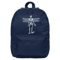 Skeleton Fairy Grunge 16 in Basic Backpack