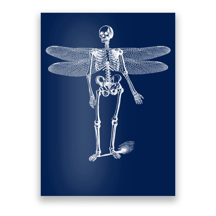 Skeleton Fairy Grunge Poster