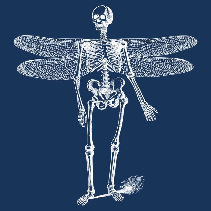 Skeleton Fairy Grunge Tie-Dye T-Shirt