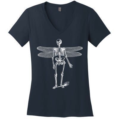 Skeleton Fairy Grunge Women's V-Neck T-Shirt