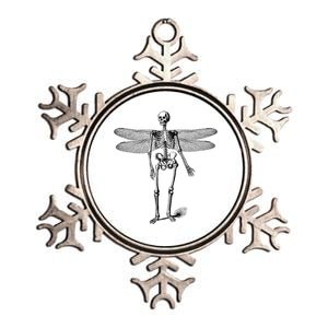 Skeleton Fairy Grunge Metallic Star Ornament