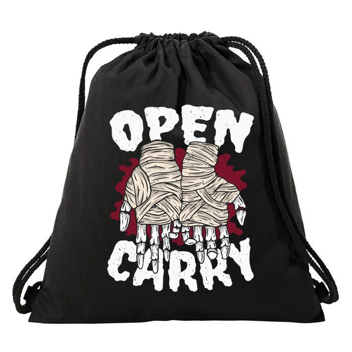 Skeleton Open Carry Boxing Drawstring Bag