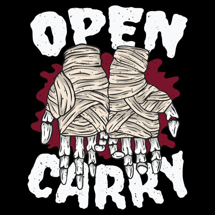 Skeleton Open Carry Boxing Drawstring Bag