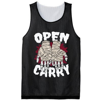 Skeleton Open Carry Boxing Mesh Reversible Basketball Jersey Tank