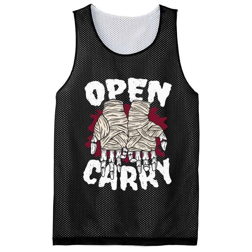 Skeleton Open Carry Boxing Mesh Reversible Basketball Jersey Tank