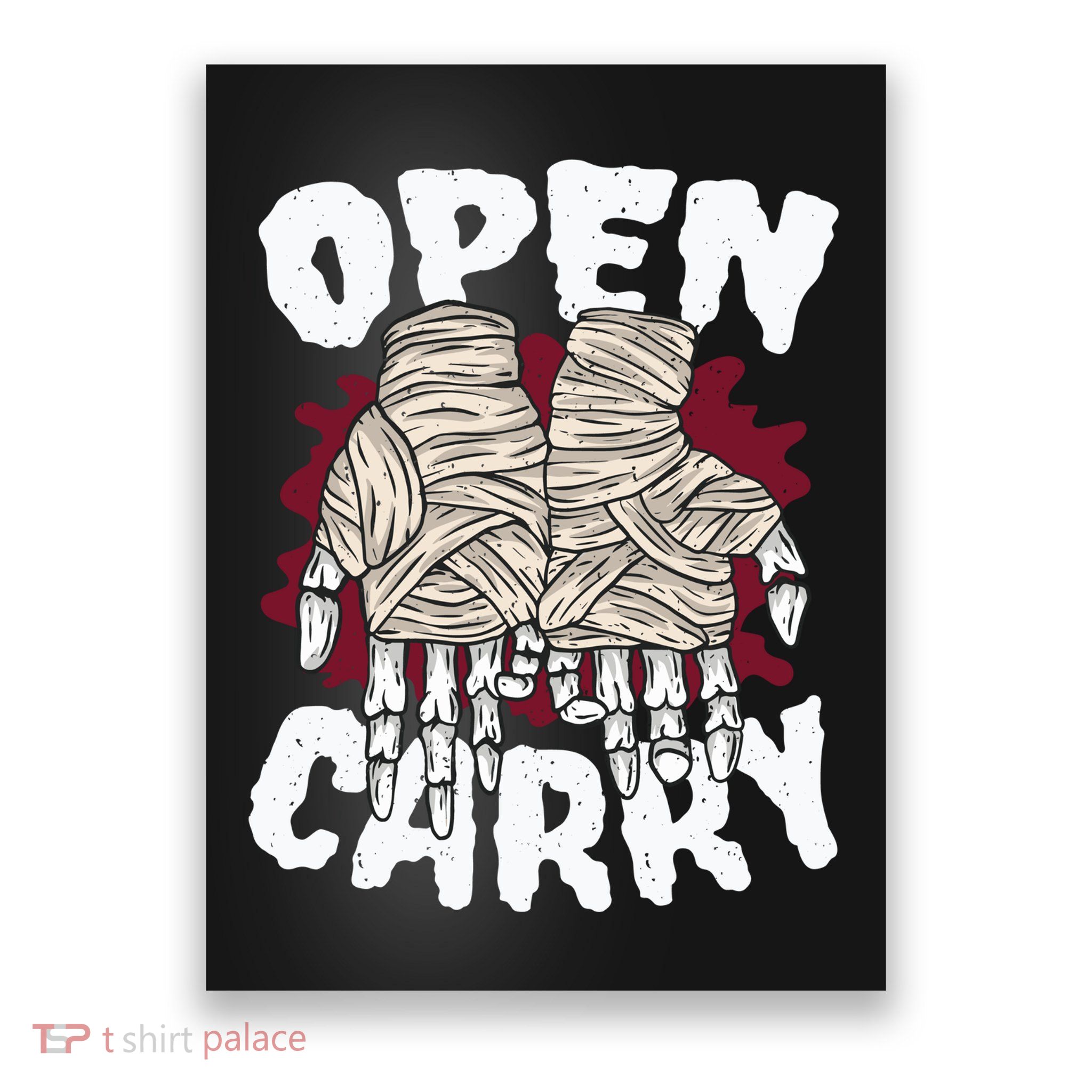 Skeleton Open Carry Boxing Poster