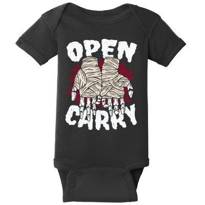 Skeleton Open Carry Boxing Baby Bodysuit
