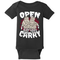 Skeleton Open Carry Boxing Baby Bodysuit