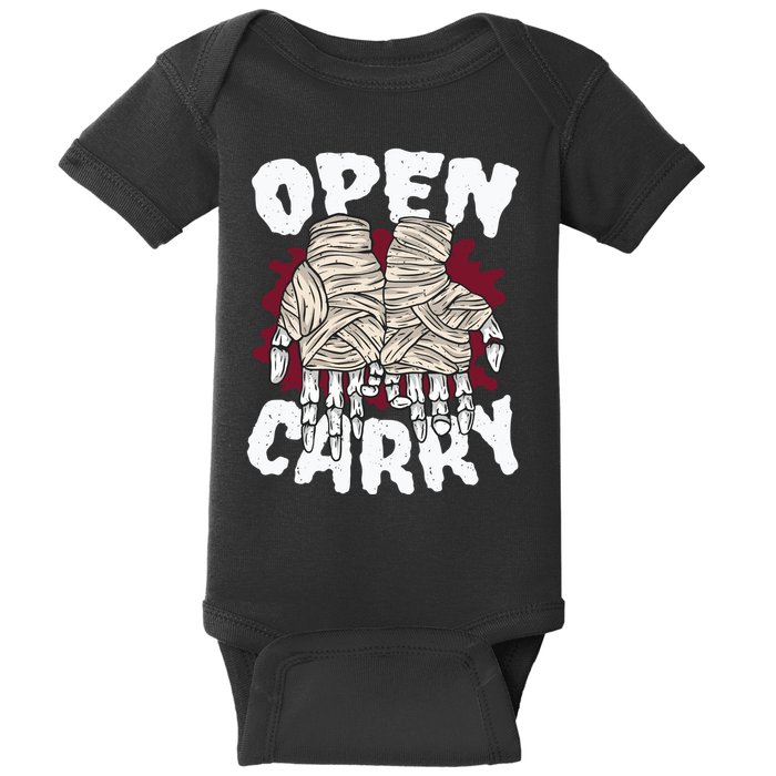 Skeleton Open Carry Boxing Baby Bodysuit
