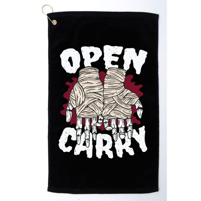 Skeleton Open Carry Boxing Golf Towel