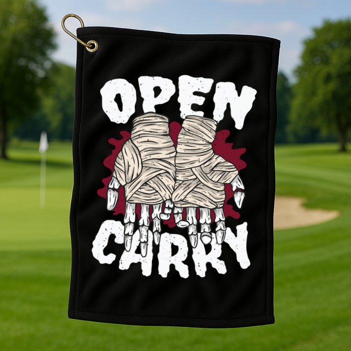 Skeleton Open Carry Boxing Golf Towel