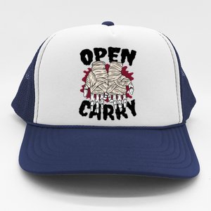 Skeleton Open Carry Boxing Trucker Hat