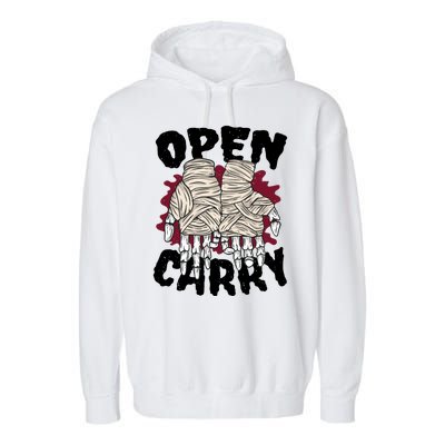 Skeleton Open Carry Boxing Garment-Dyed Fleece Hoodie