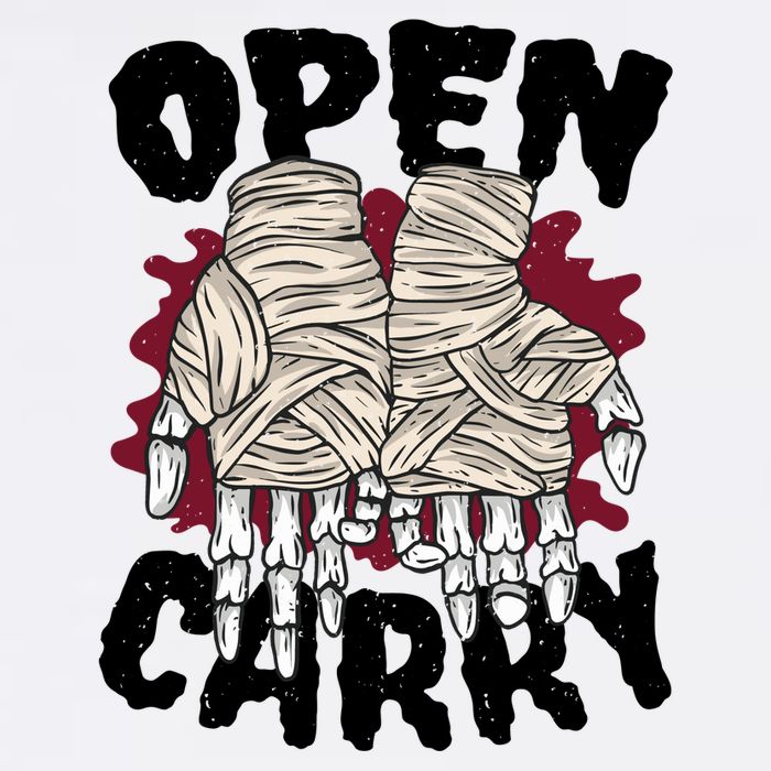 Skeleton Open Carry Boxing Garment-Dyed Sweatshirt