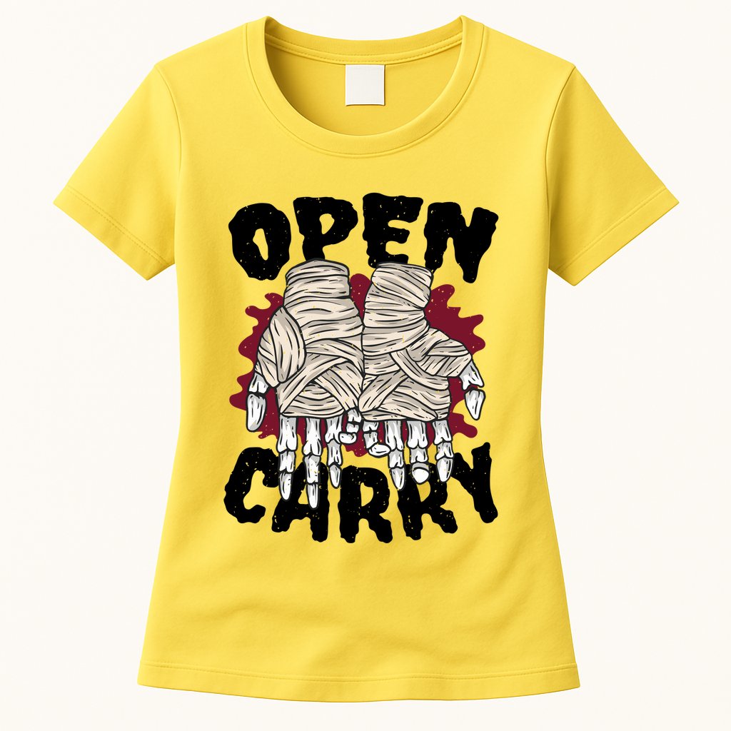 Skeleton Open Carry Boxing Womens T-Shirt