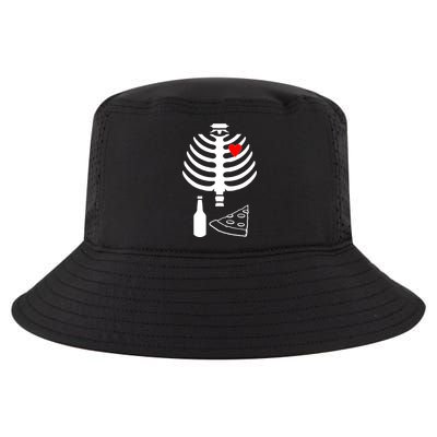 Skeleton Pizza Beer Rib cage Cool Comfort Performance Bucket Hat