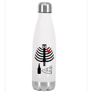 Skeleton Pizza Beer Rib cage Stainless Steel Insulated Water Bottle