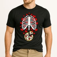 Skeleton Pizza Rib Cage X-Ray Cooling Performance Crew T-Shirt