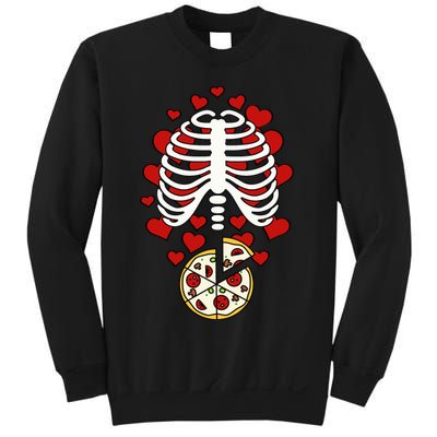Skeleton Pizza Rib Cage X-Ray Sweatshirt