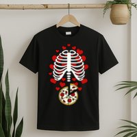 Skeleton Pizza Rib Cage X-Ray T-Shirt