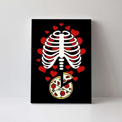 Skeleton Pizza Rib Cage X-Ray Canvas