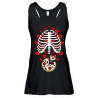 Skeleton Pizza Rib Cage X-Ray Ladies Essential Flowy Tank