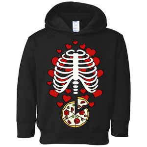 Skeleton Pizza Rib Cage X-Ray Toddler Hoodie