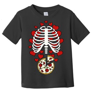 Skeleton Pizza Rib Cage X-Ray Toddler T-Shirt