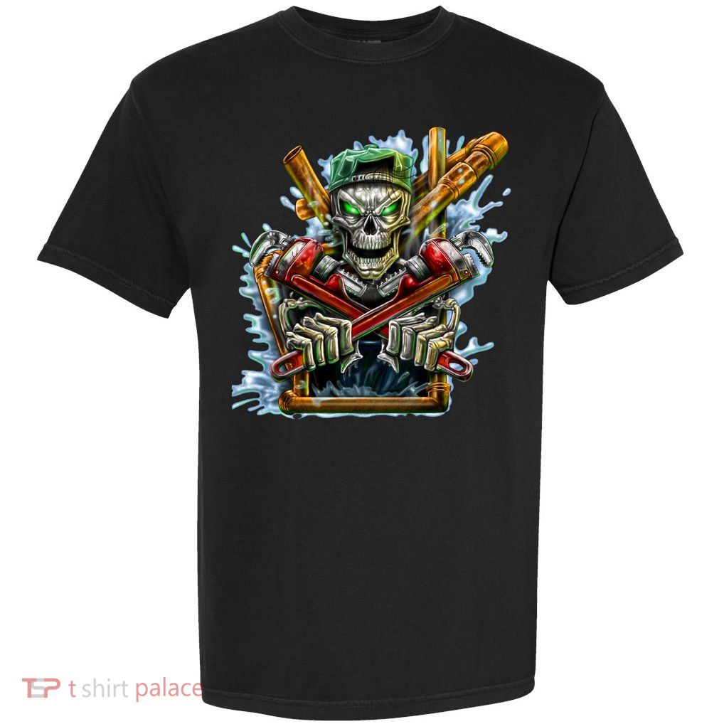 Skeleton Plumber Garment-Dyed Heavyweight T-Shirt