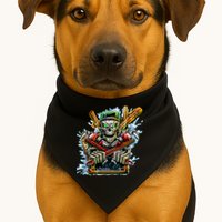 Skeleton Plumber USA-Made Doggie Bandana