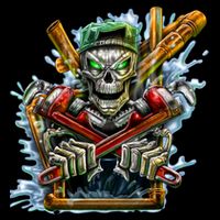 Skeleton Plumber USA-Made Doggie Bandana