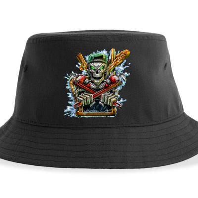 Skeleton Plumber Sustainable Bucket Hat