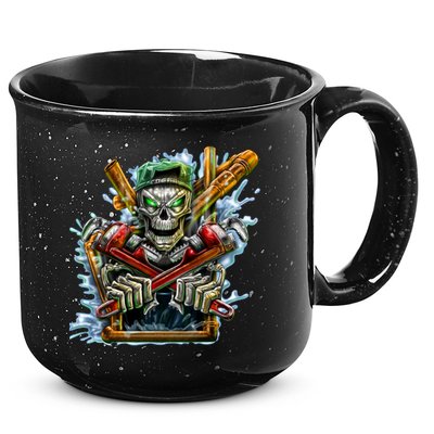 Skeleton Plumber 15oz Campfire Ceramic Mug