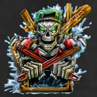 Skeleton Plumber 15oz Campfire Ceramic Mug
