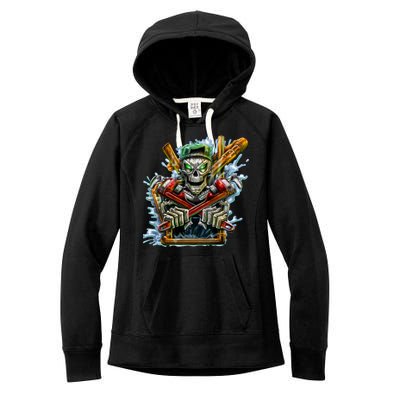 Skeleton Plumber Women's Fleece Hoodie