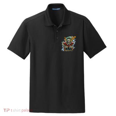 Skeleton Plumber Dry Zone Grid Polo