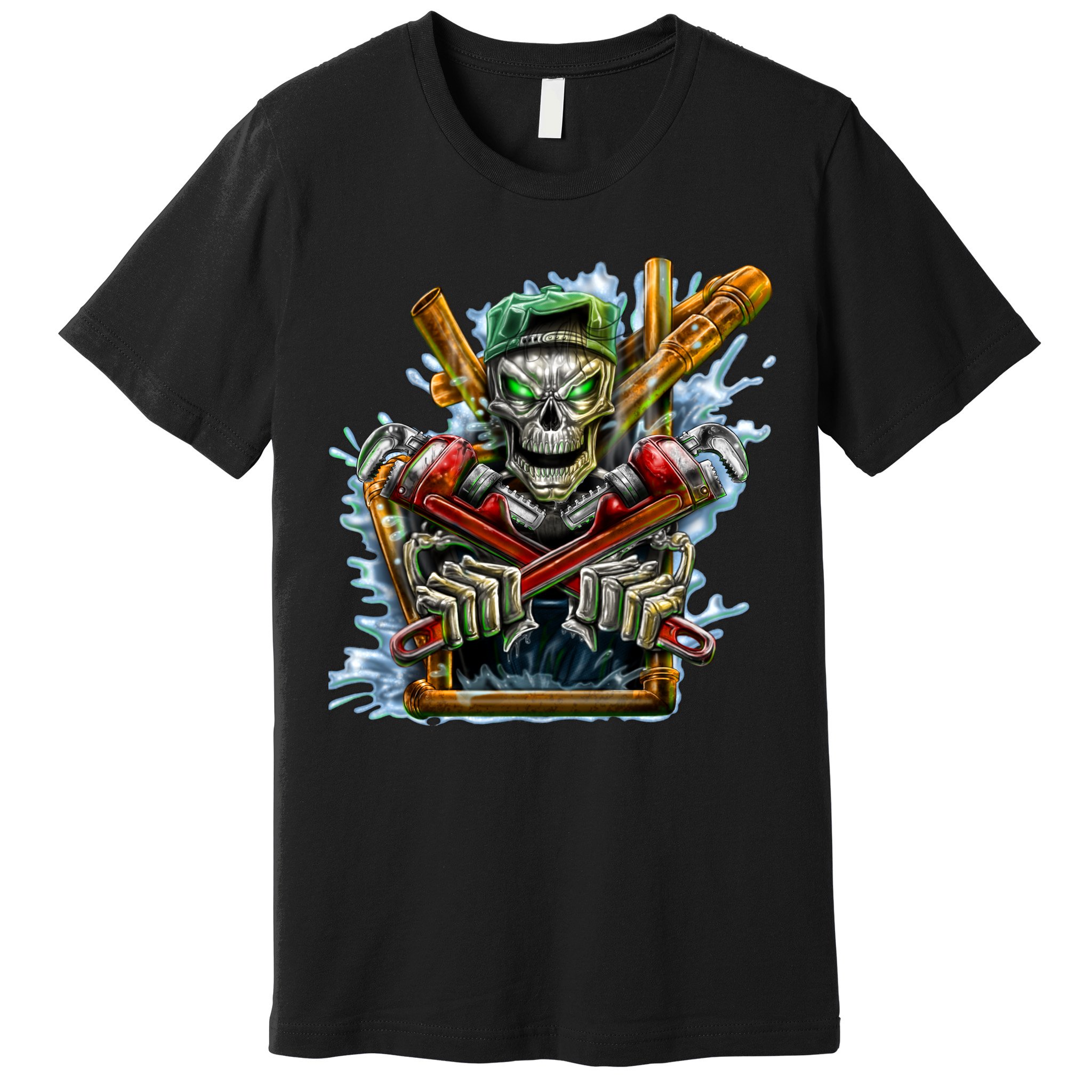 Skeleton Plumber Premium T-Shirt