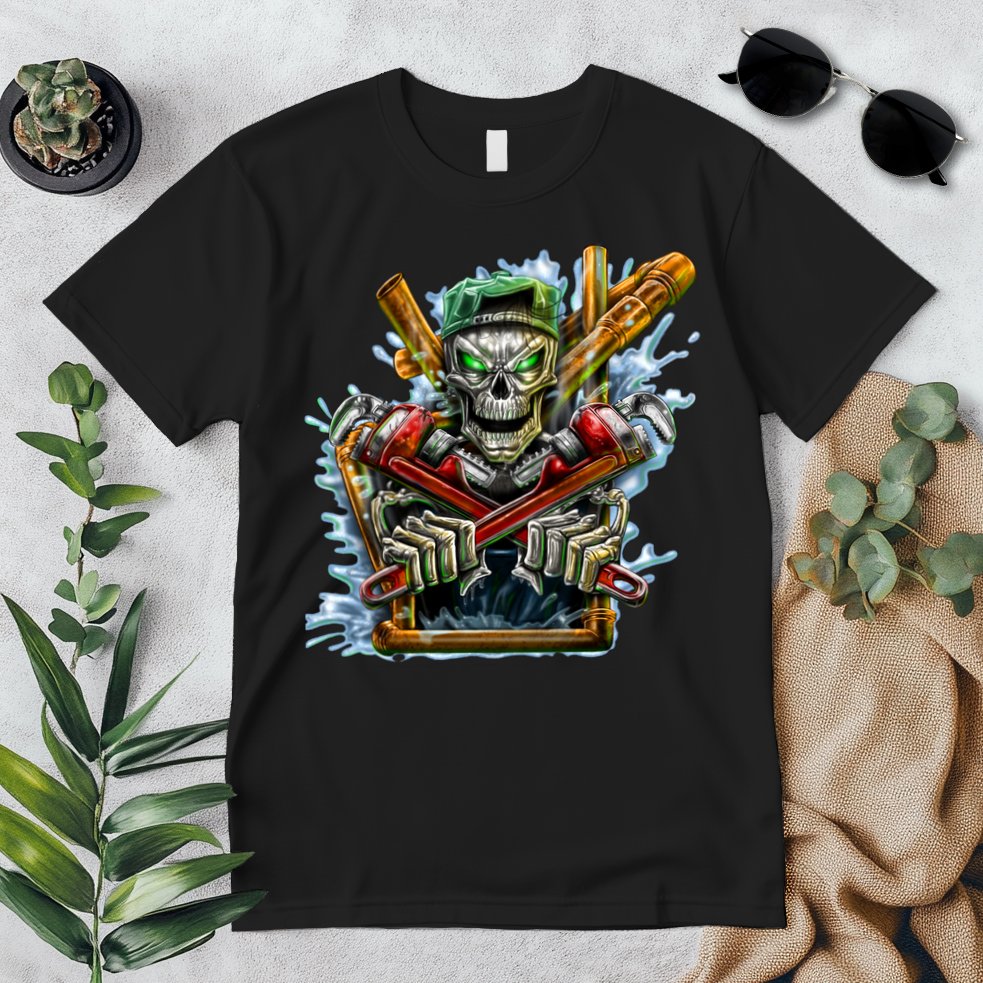 Skeleton Plumber Premium T-Shirt
