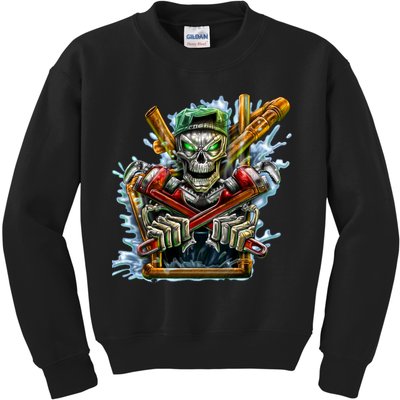 Skeleton Plumber Kids Sweatshirt
