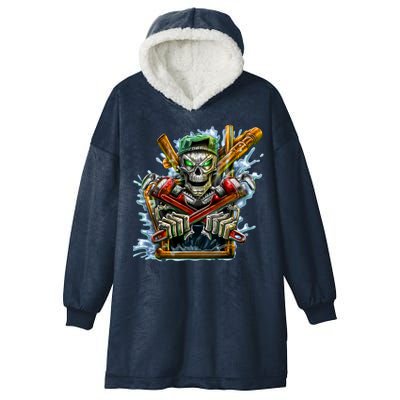 Skeleton Plumber Hooded Wearable Blanket