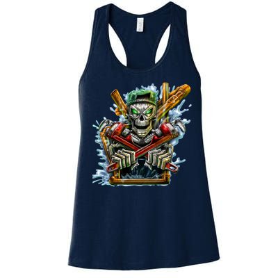 Skeleton Plumber Women's Racerback Tank