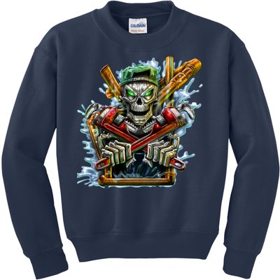 Skeleton Plumber Kids Sweatshirt