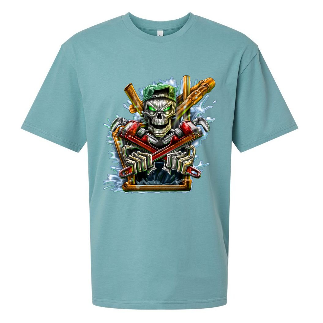 Skeleton Plumber Sueded Cloud Jersey T-Shirt