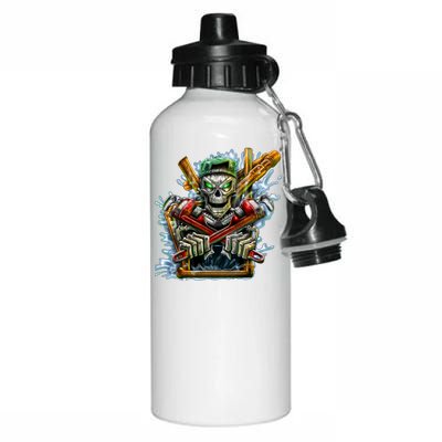 Skeleton Plumber Aluminum Water Bottle