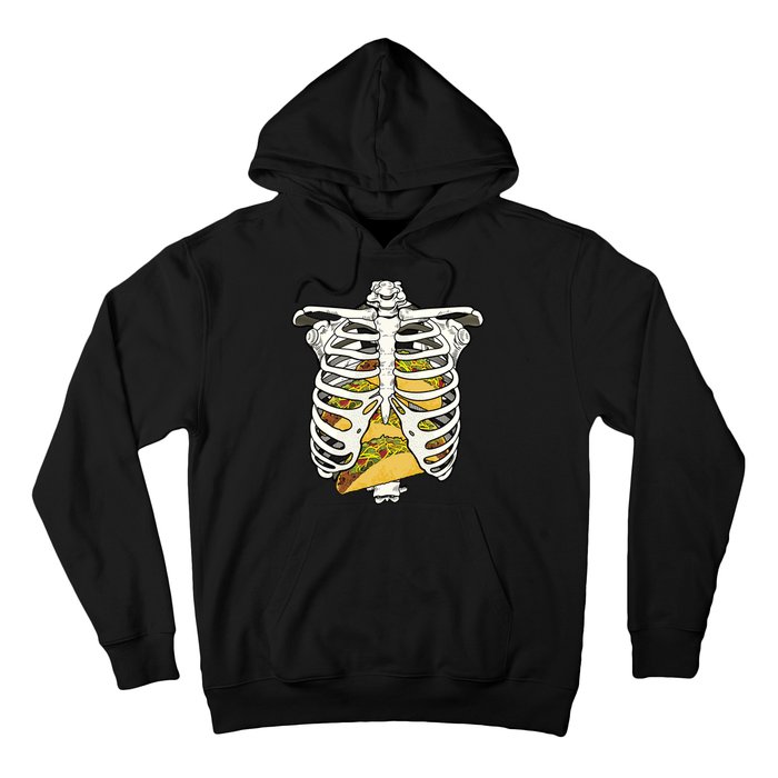 Skeleton Rib Cage Filled With Tacos Hoodie