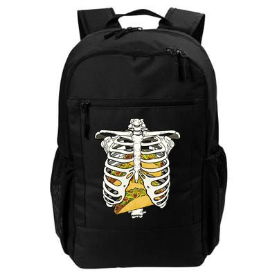 Skeleton Rib Cage Filled With Tacos Daily Commute Backpack