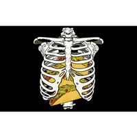 Skeleton Rib Cage Filled With Tacos Bumper Sticker